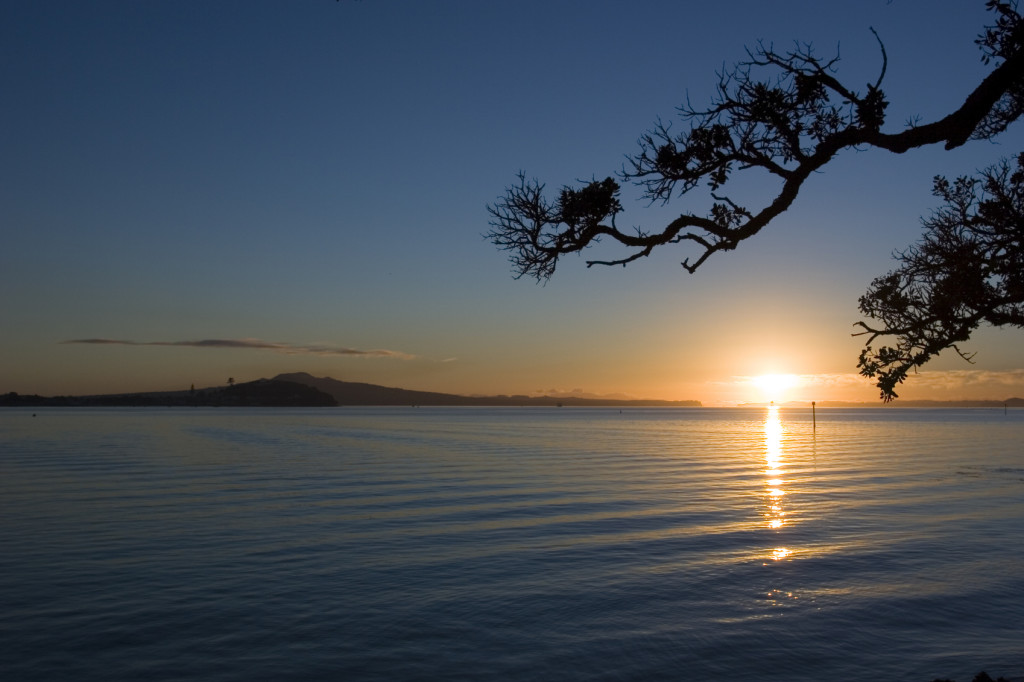 Rangitoto at sunset